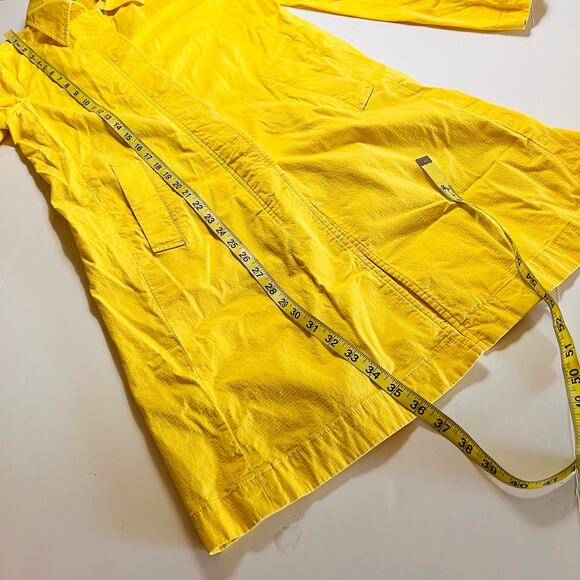 Theory Longline Button Up Jacket Size M Medium Yellow - Picture 7 of 8